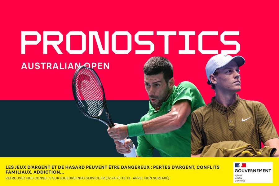 Novak Djokovic – Jannik Sinner : pronostics, meilleurs paris et cotes (Open d’Australie)