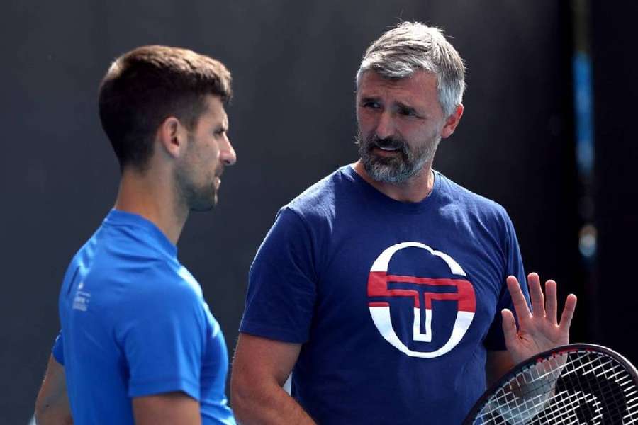 Goran Ivanisevic și Novak Djokovic