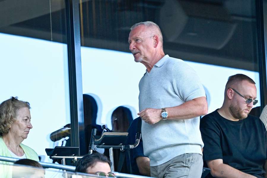 Roger Wittmann auf der Hoffenheimer Tribüne.