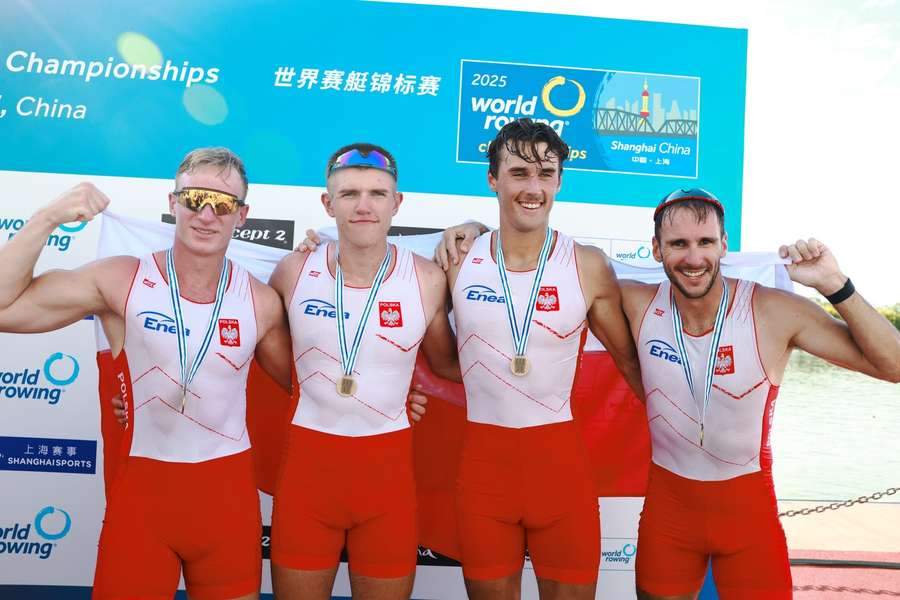 Brązowy medal polskiej czwórki podwójnej podczas mistrzostw świata w wioślarstwie Brązowy medal polskiej czwórki podwójnej podczas mistrzostw świata w wioślarstwie