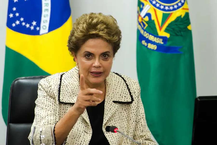 Dilma Rousseff, a presidente do Brasil em 2015