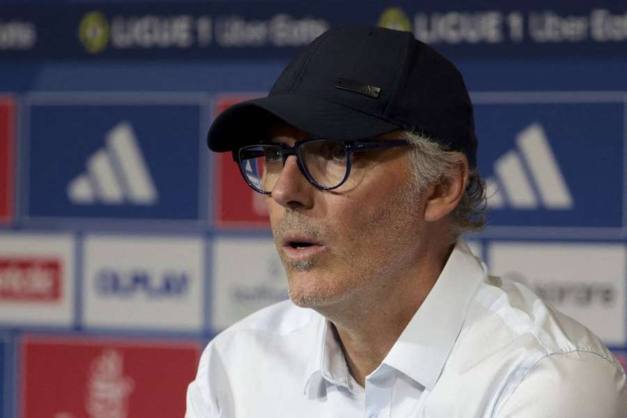 Laurent Blanc avec l'OL en septembre 2023.