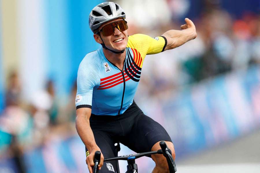 Evenepoel claimed gold in the men's road race and time trial at the Paris Olympics this year