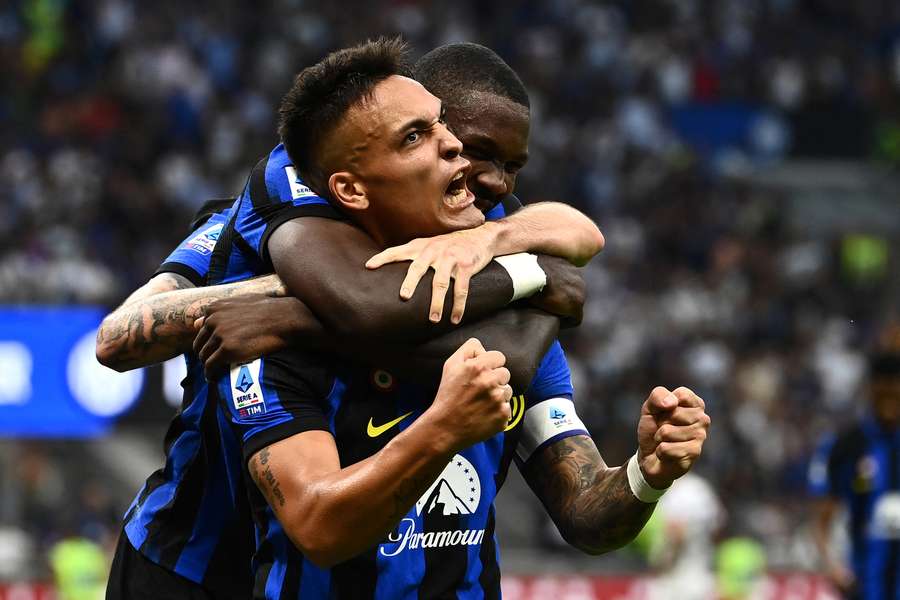 Lautaro Martinez scored twice in the second half to give Inter control of the game