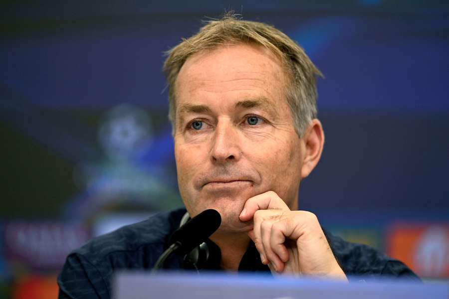 Kasper Hjulmand en conférence de presse.