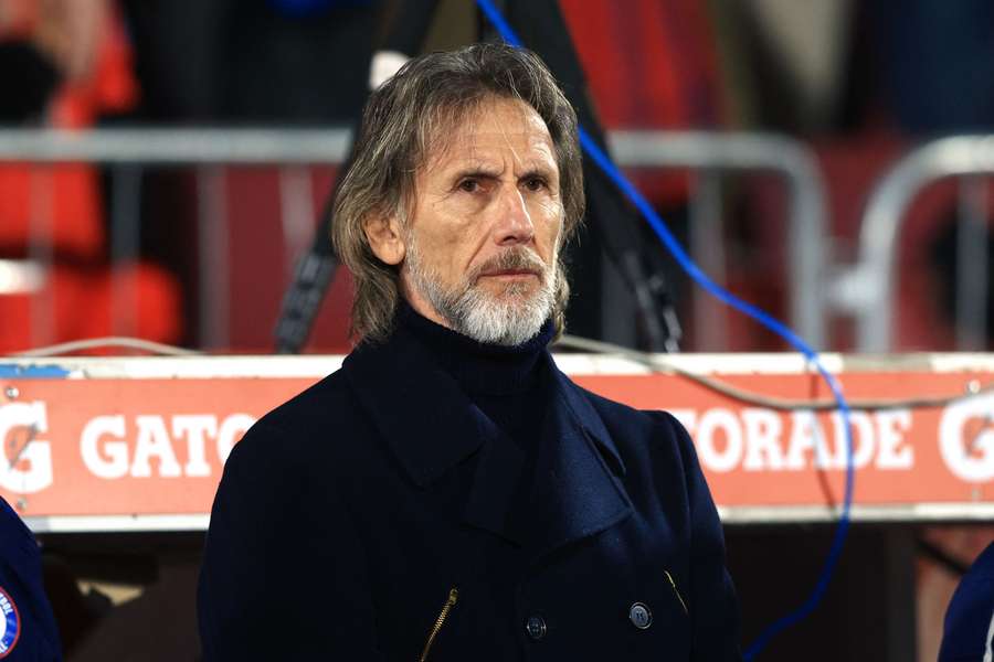 Ricardo Gareca on the touchline Ricardo Gareca on the touchline
