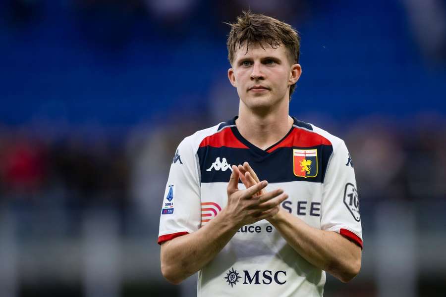 Morten Frendrup, médio dinamarquês do Génova Morten Frendrup, médio dinamarquês do Génova