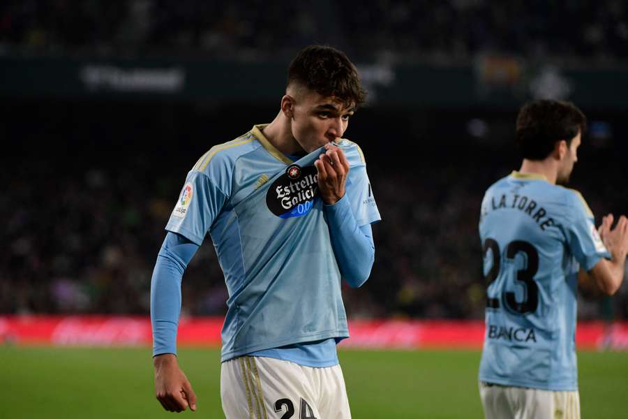 Gabriel Veiga (pictured) scored two as Celta turned the game around