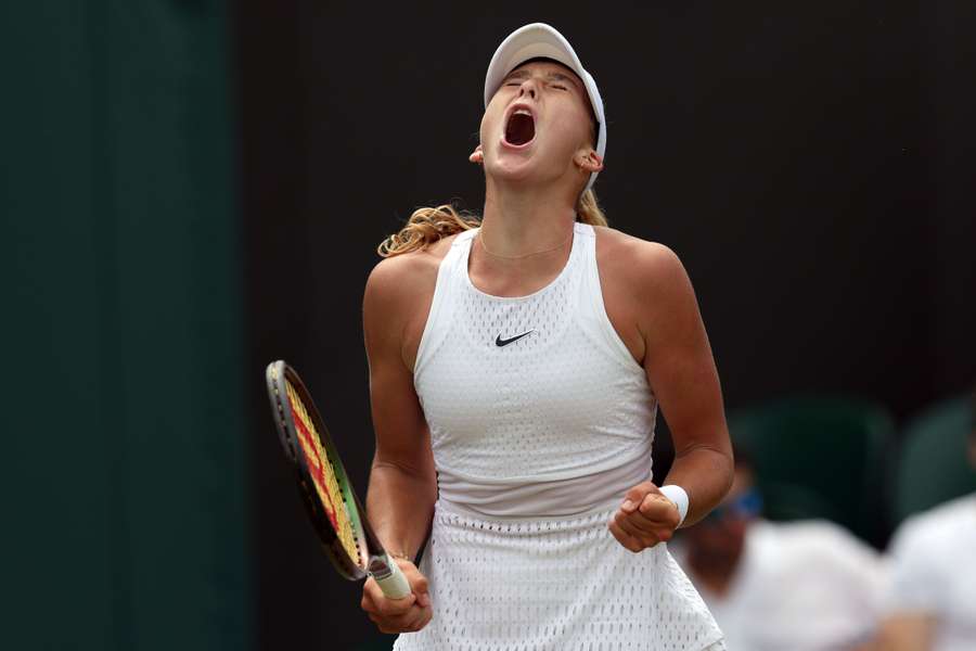 Andreeva, de 16 anos, é a grande revelação deste torneio de Wimbledon