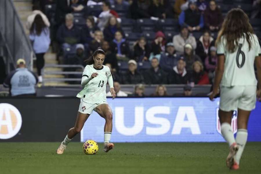 Fátima Pinto marcou o golo da vitória de Portugal diante dos Estados Unidos Fátima Pinto marcou o golo da vitória de Portugal diante dos Estados Unidos