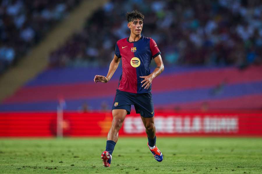 Marc Bernal contra el AS Monaco en el Trophée Gamper