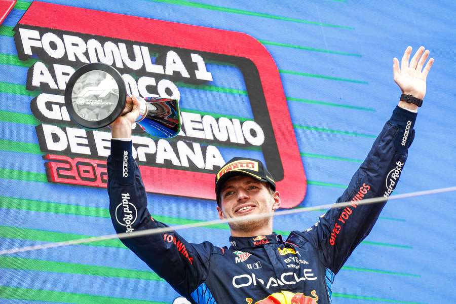 Max Verstappen staat op de vierde plek van de ranglijst van het aantal podiumplekken