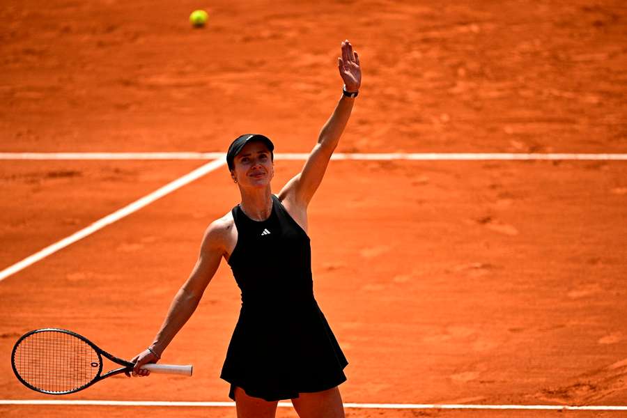 Svitolina jubelt über den Einzug ins Viertelfinale.
