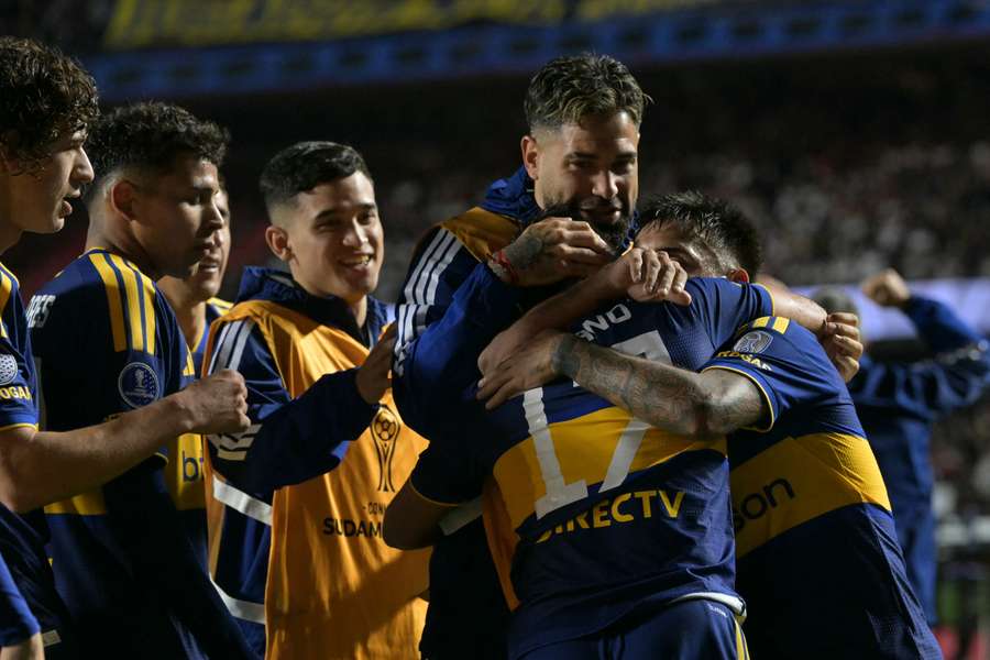 Boca festeja un gol