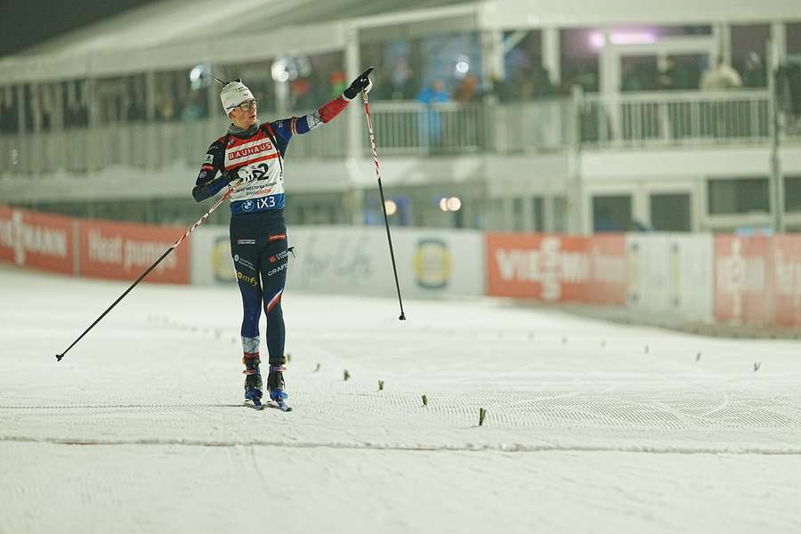 Eric Perrot v cieli vytrvalostných pretekov v Novom Meste nad Moravou.