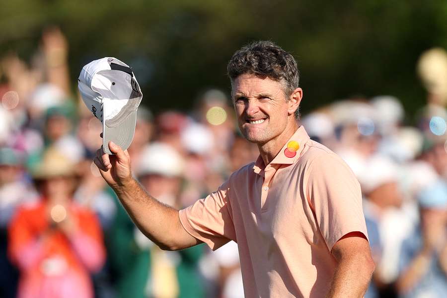 Justin Rose during the Masters in Augusta.