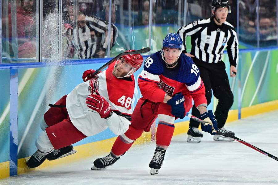 Palát v zápase s Dánskem.