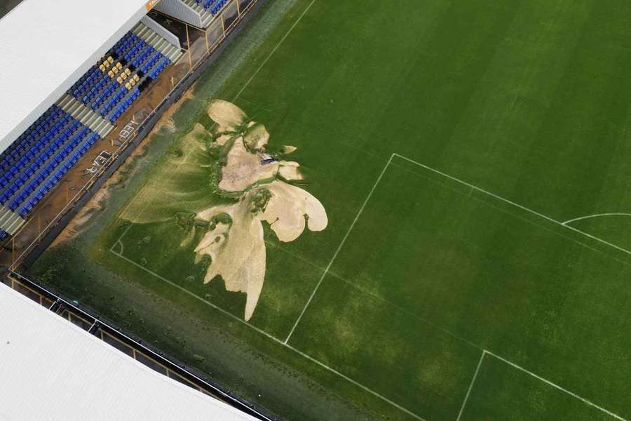 The pitch at Plough Lane is unplayable