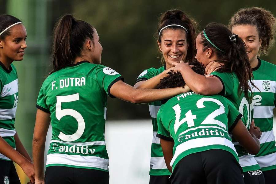 Maísa Correia (16 anos) brilhou na goleada do Sporting na 1.ª jornada da Liga Feminina