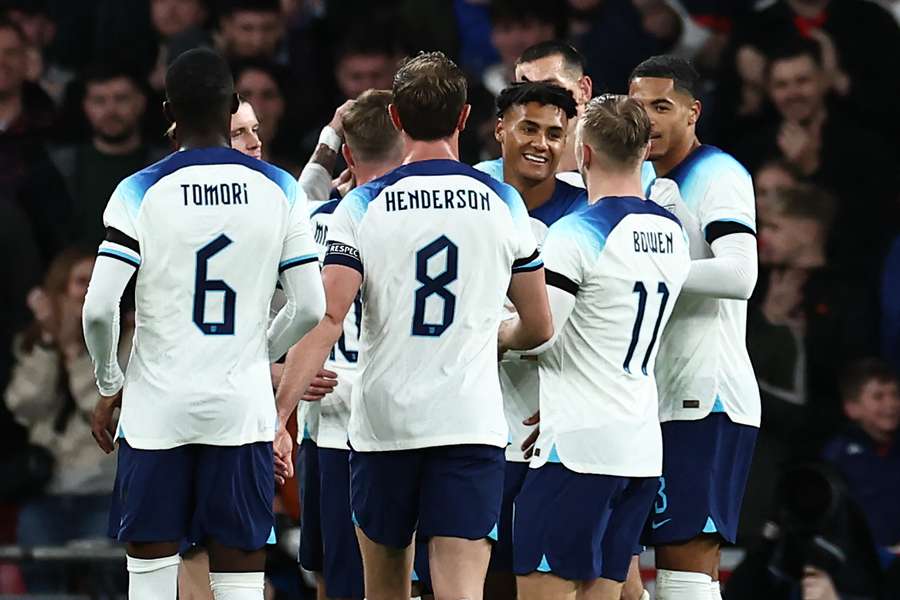 England bejubelt das 1:0 gegen Australien