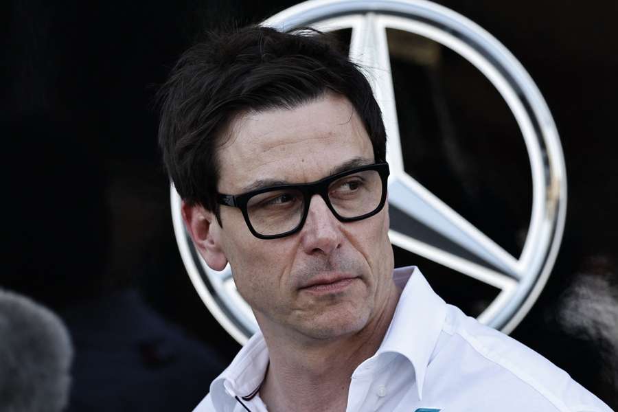 Mercedes team principal Toto Wolff during practice