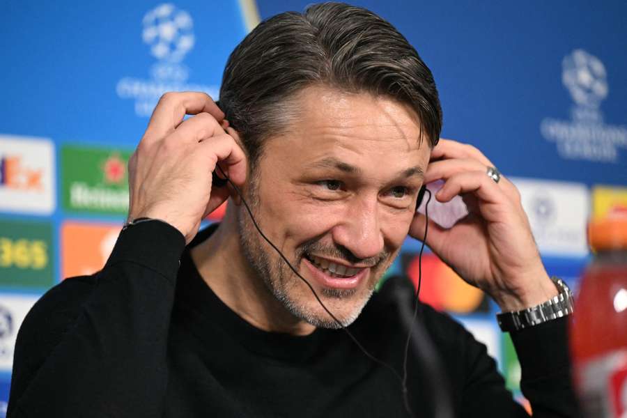 Niko Kovac auf der Pressekonferenz. Niko Kovac auf der Pressekonferenz.