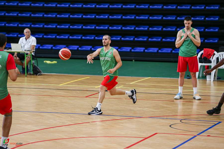 A equipa nacional em Basquetebol