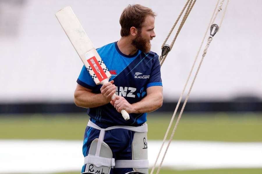 New Zealand's Kane Williamson during practice