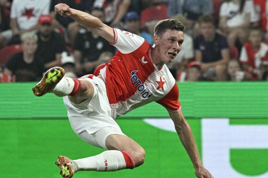 Lukáš Provod byl jedním z tahounů Slavie v duelu s Teplicemi.