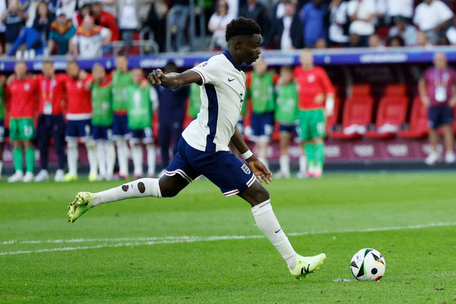 Bukayo Saka rekende tegen Zwitserland af met de penaltydemonen.