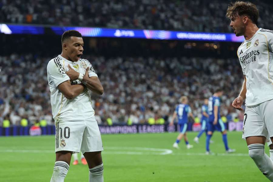 Mbappé empatou o jogo para o Real no Bernabéu