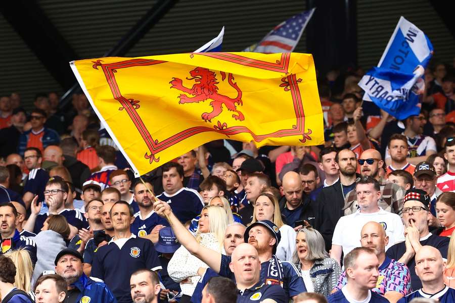 Scotland fans watch on as the national team beats Curacao