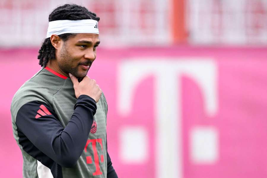 Gnabry à l'entraînement en avril 2026.