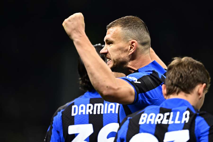 Dzeko a ouvert le score pour les Nerazzurri à la 9e minute. 