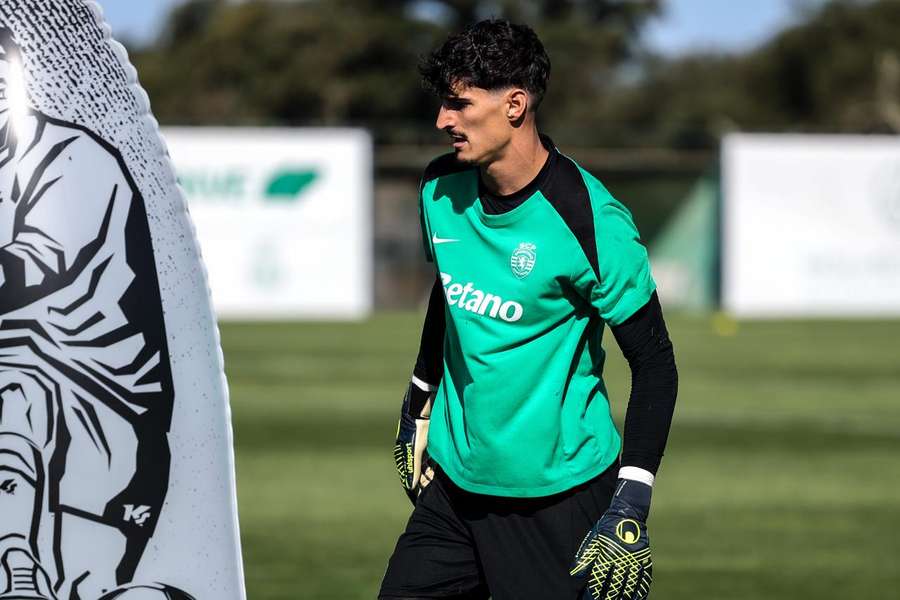 Kovacevic no treino do Sporting desta segunda-feira