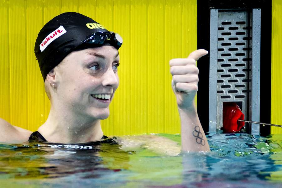 Steenbergen werd de eerste Nederlandse wereldkampioene op de 100 meter vrij sinds 2013