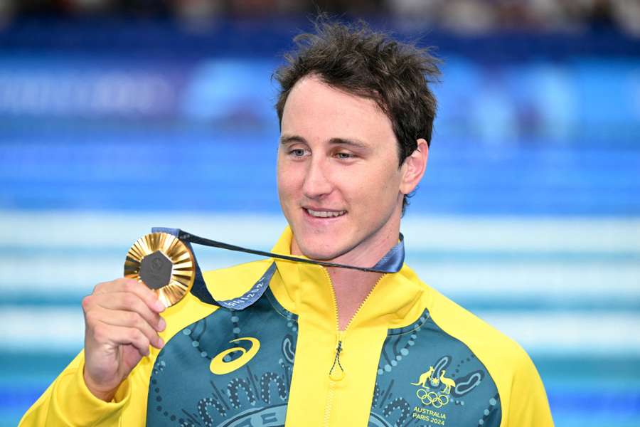 Cameron McEvoy met zijn gouden plak