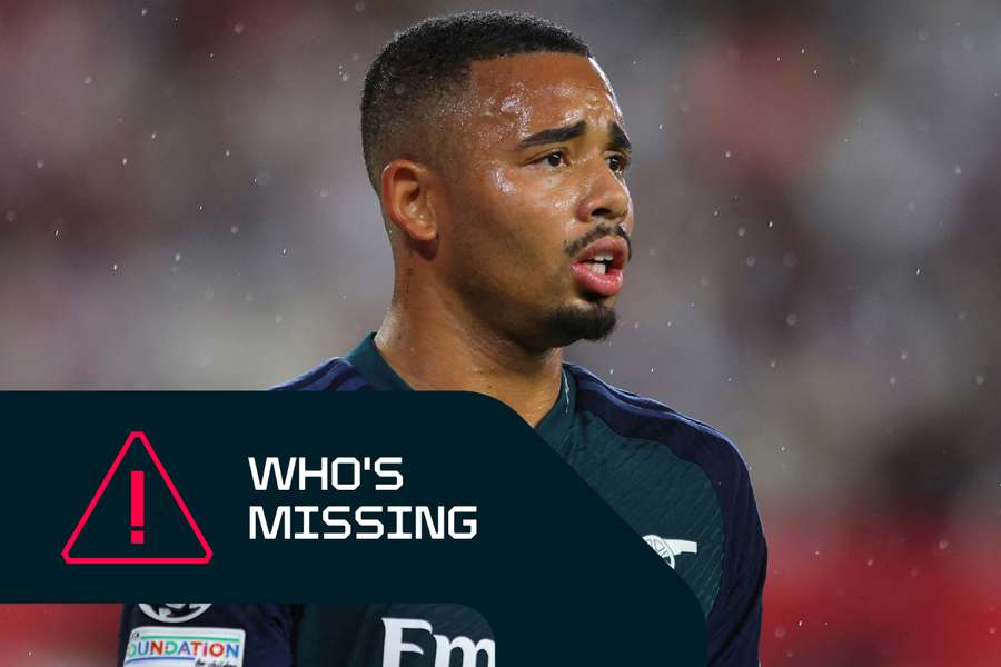 Gabriel Jesus was injured during Arsenal's Champions League win against Sevilla