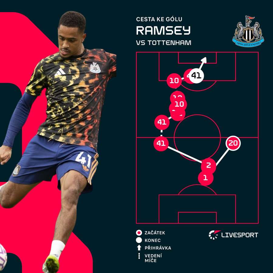 Grafické znázornění Ramseyho zásahu.