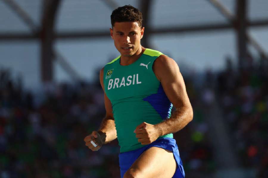 Brazil's Thiago Braz during the World Athletics Championships in 2022