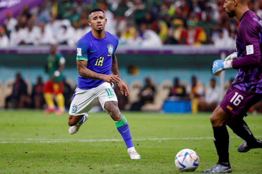 Gabriel Jesus' last game came with Brazil in the World Cup on December 2