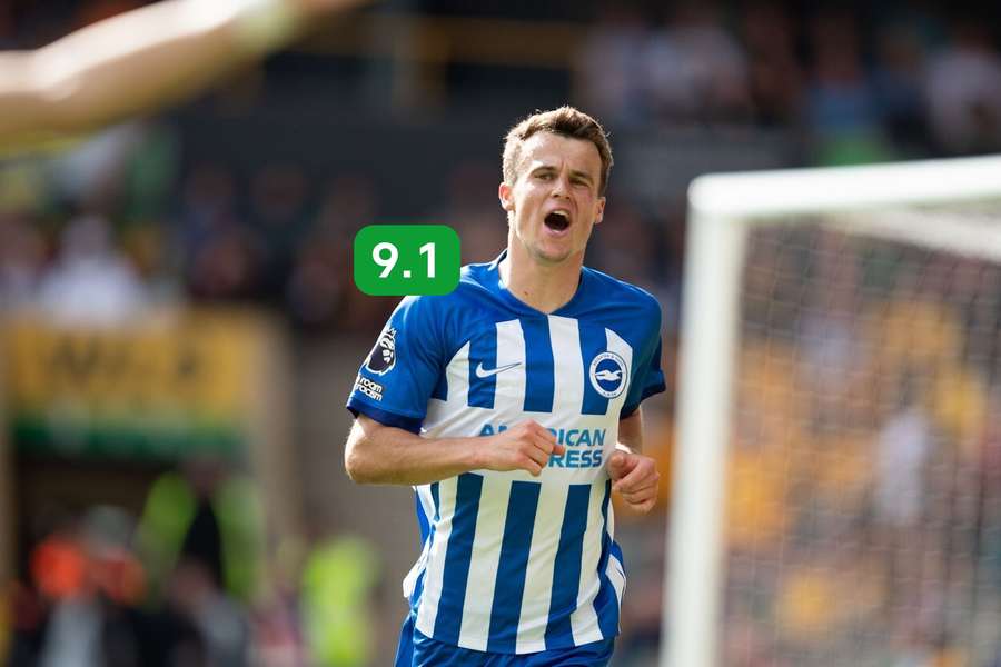 Solly March enjoyed a fine display as Brighton beat Wolves