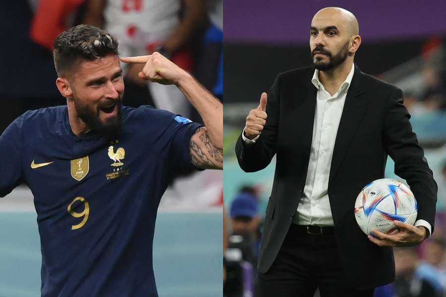 Giroud vs Regragui, duelul unor foști coechipieri din liga a doua franceză