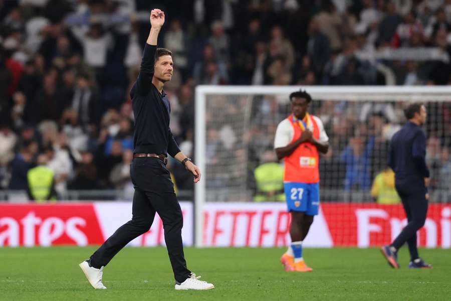 Xabi Alonso celebra el triunfo Xabi Alonso celebra el triunfo