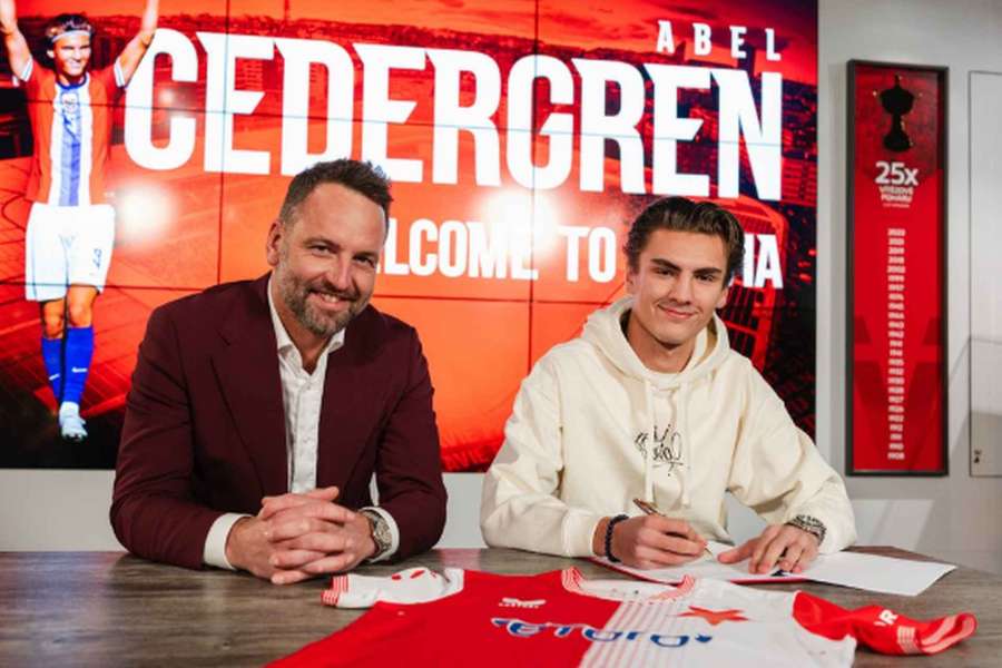 Slavia dotáhla do úspěšného konce příchod talentovaného útočníka Abela Cedergrena.