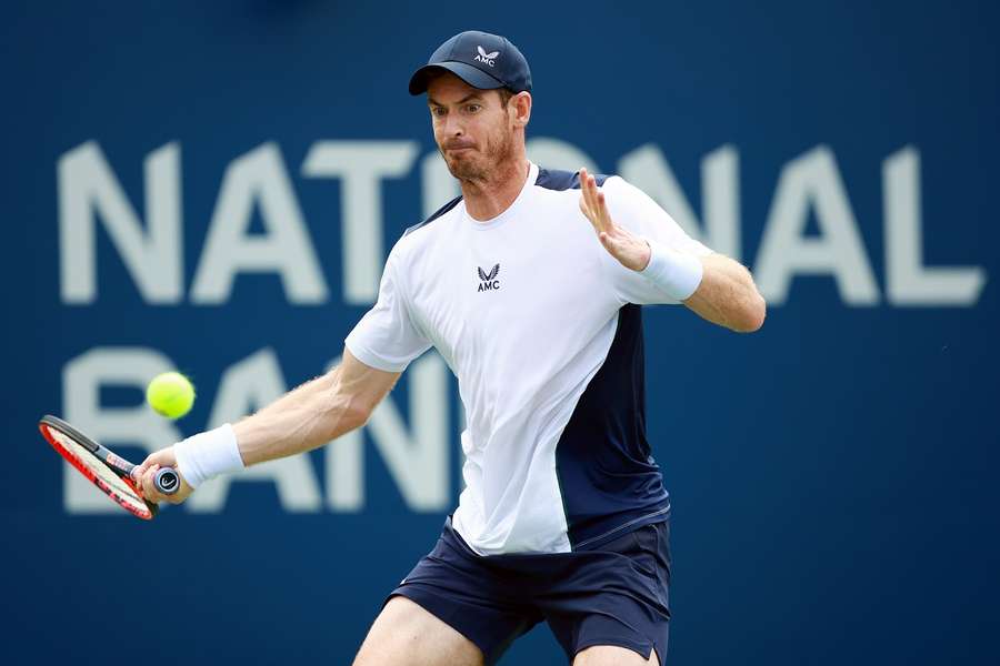 Andy Murray in actie op het toernooi van Toronto Andy Murray in actie op het toernooi van Toronto