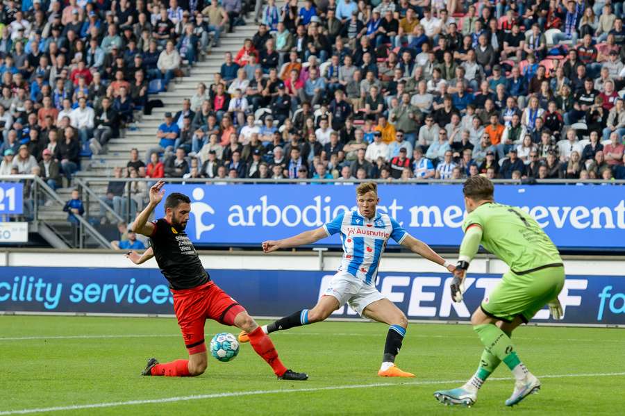 Heerenveen werd nauwelijks gevaarlijk