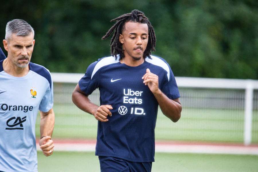 Jules Koundé à l'entraînement cette semaine.