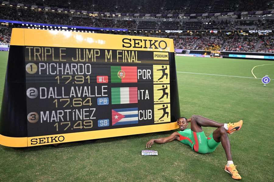 Pichardo celebrou medalha de ouro