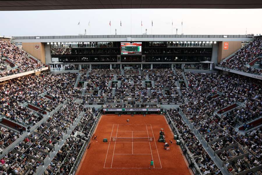 A general view of Court Philippe-Chatrier at Roland Garros A general view of Court Philippe-Chatrier at Roland Garros